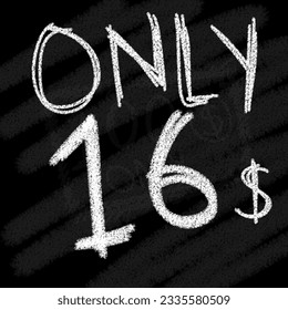 Background only 11 12 13 14 15 16 17 18 19 20 dollar chalk style on blackboard 