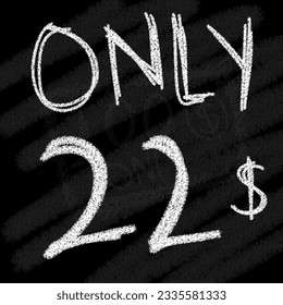 Background only 21 22 23 24 25 26 27 28 29 30 dollar chalk style on blackboard 