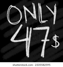 Background only 41 42 43 44 45 46 47 48 49 50 chalk style on blackboard 