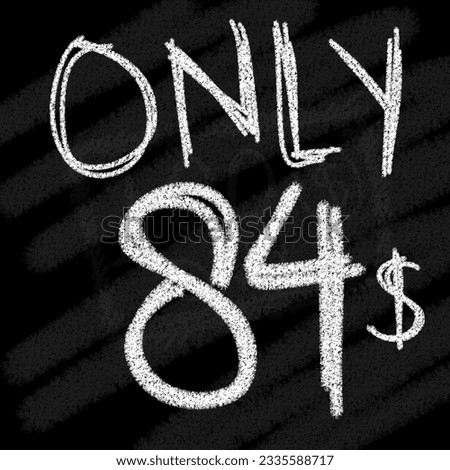 Background only 81 82 83 84 85 86 87 88 89 90 dollar chalk-style on blackboard 