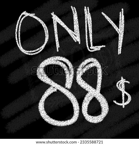 Background only 81 82 83 84 85 86 87 88 89 90 dollar chalk-style on blackboard 