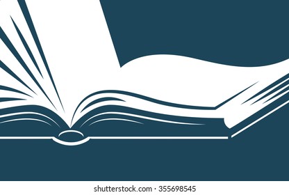 background with open book for your text