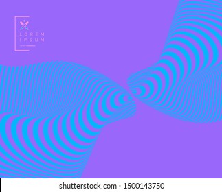 Background with optical illusion. Pattern can be used as a template for brochure, annual report, magazine, poster, presentation, flyer and banner. 3d vector illustration. 