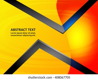 Background with Orange, black color

