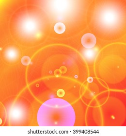 Background orange circle