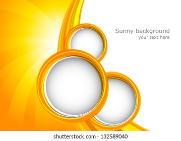 Background with orange circles