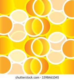 Background with orange circles. Abstract illustration