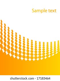 Background with orange circles. Vector art