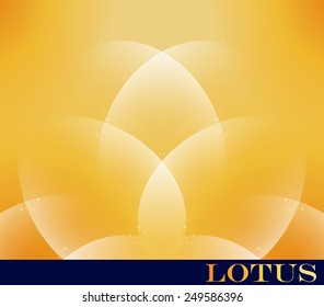 background orange flower lotus wave abstract soft light sky pastel with stars vector