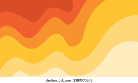 background orange gradient color wave pattern backdrop template