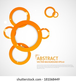 Background with orange overlapping circles