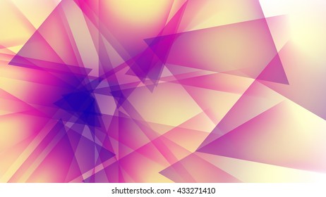 Fondo geométrico naranja y púrpura. El contraste y la imagen brillante.