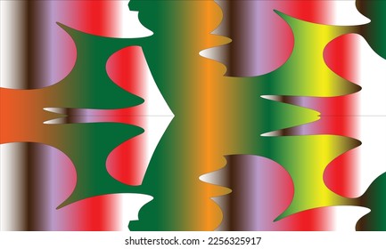 background with orange, purple, red, yellow, green, white and dark brown tones