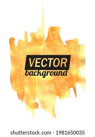Antecedentes. Punto naranja. Contorno de pincel. Paleta de acuarela