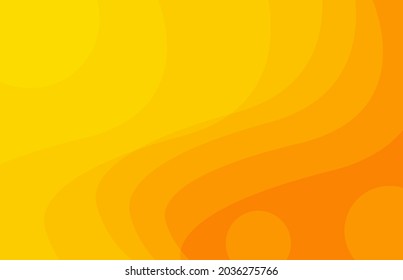 background with orange waves and circles