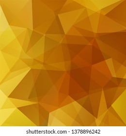 Background of orange, yellow geometric shapes. Mosaic pattern. Vector EPS 10. Vector illustration