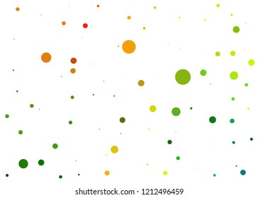 background orange yellow green of points
