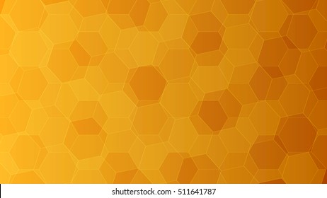 Background with orange and yellow honeycombs. Elements for your design vector illustration

