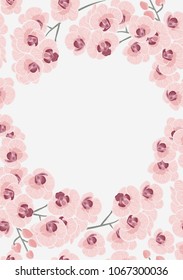 background with orchids, design of a modern card. Vector natural, elegant template.
floral style, save the date card design with orchid flowers.