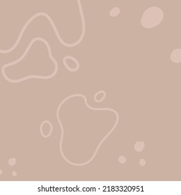 Background with organic abstract shapes and leaves. Line in pastel colors.  Background in minimalist style. Contemporary vector Illustration.