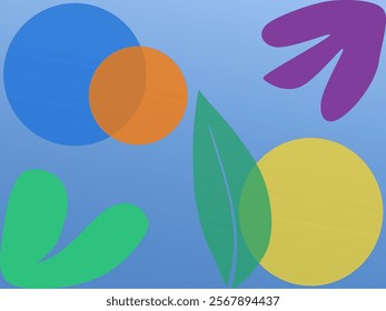 Background of organic shapes with nature in mind