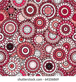 Background with  oriental  pink ornaments