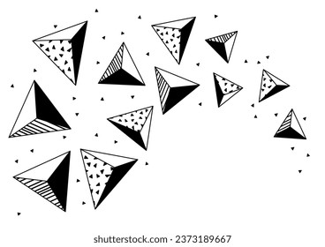 Antecedentes con figuras de origami. Fondo geométrico abstracto.
