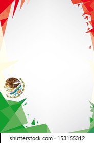 background origami of Mexico.  a design background (Origami style) for a very nice poster