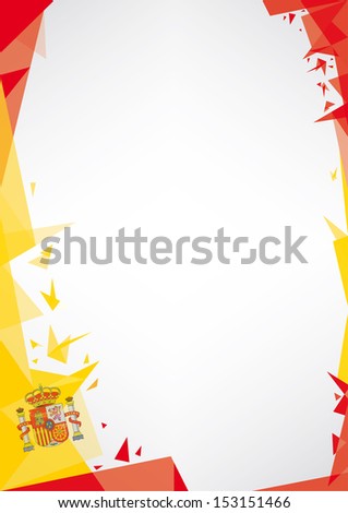 background origami of spain.  a design background (Origami style) for a very nice poster