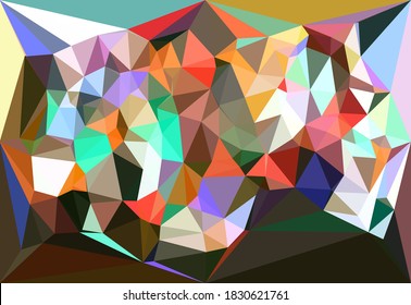 Fondo con triángulos de origami. estilo de polos bajos. fondo futuro para diversos fines y envasado