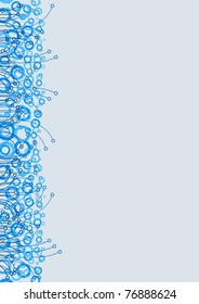 Background with original design on the left