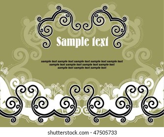 Background with an ornament