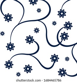 Background ornament with flower image