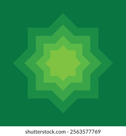 Background ornament green ramadan unique design