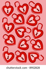 Background an ornament on a love theme