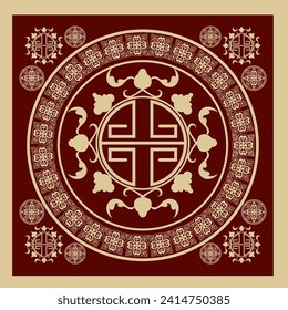  fondo con ornamento rojo elegante