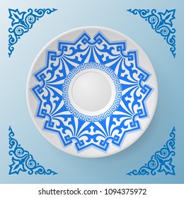 background of ornament single plate