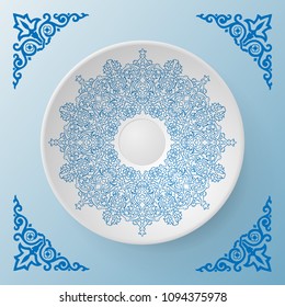 background of ornament single plate