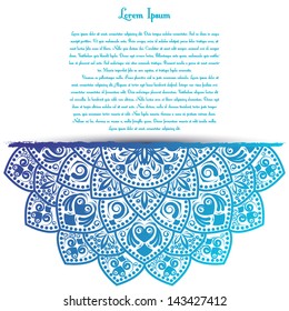 Background with ornament for your design