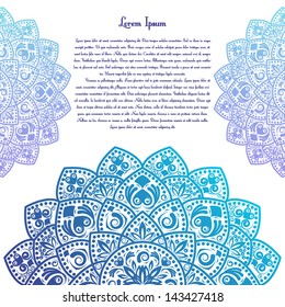 Background with ornament for your design