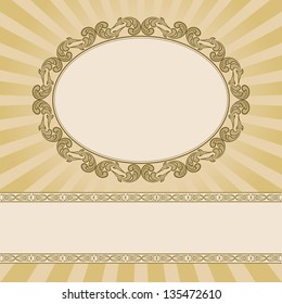 background with ornamental borders