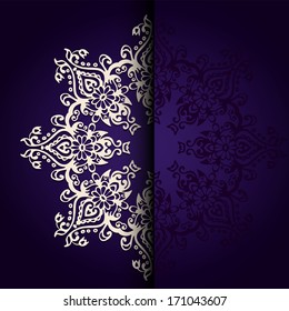 Background with ornamental damask design
