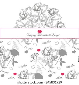 Background with ornamental round with peonies. Vector illustration