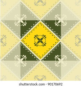 Background of ornaments - optical illusion