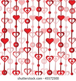 Background with ornaments for Valentine's day