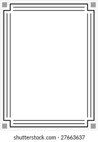 Frame Border Art Illustration Design Stock Vector (Royalty Free ...