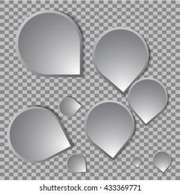 background with the outline of the extrusion effect. Raindrops 3d seamless background. Halftone vector EPS10.