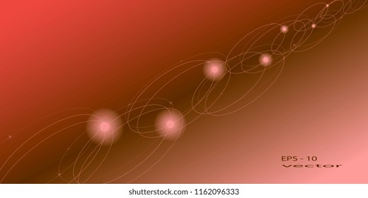 background of oval rings
