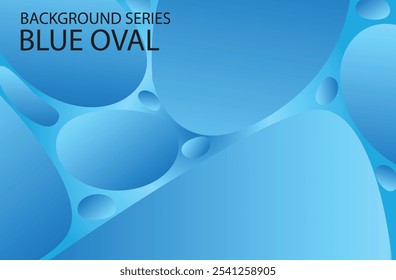 background oval shape in blue