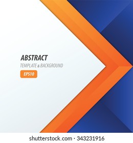 Hintergrund-Überlappungsmaß modern, blau, orange